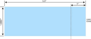 Stock Thermal Tickets (1 31/32" x 5 1/2") - Code AB - Blue - 10,000 Count
