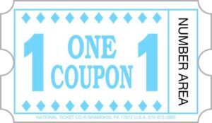 Redemption Ticket - Blue - 100,000 Count