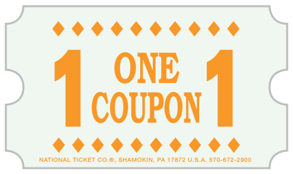 Redemption Ticket - Orange - 100,000 Count