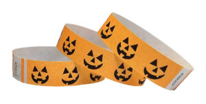Tyvek® Wristbands -- Halloween - Jack-o-Lanterns