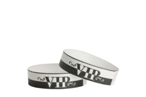 Tyvek® Wristbands -- VIP - Black