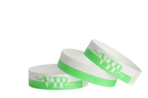 Tyvek® Wristbands -- VIP - Green