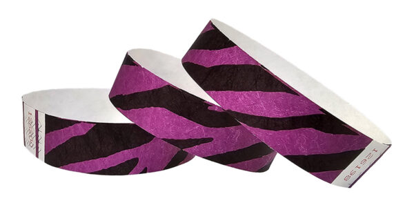 Tyvek® Wristbands - Zebra - Purple