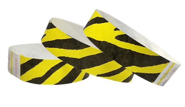 Tyvek® Wristbands - Zebra - Yellow